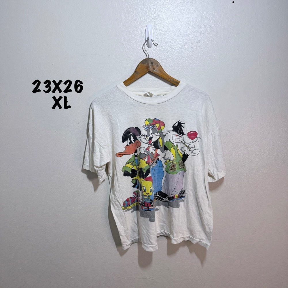 XL 90s looney tunes hip hop tee